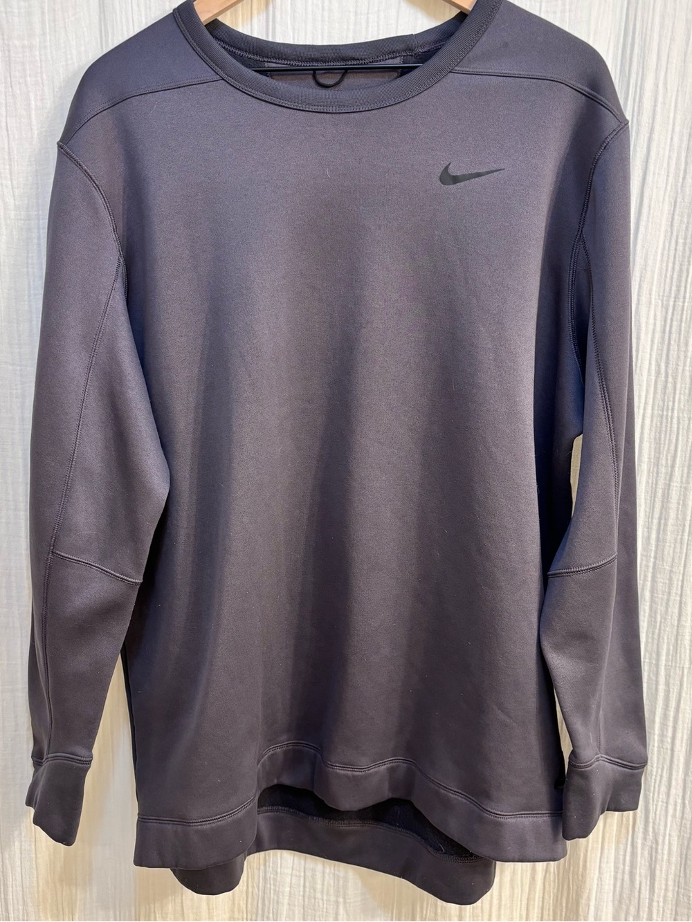 Nike Golf Therma Repel Crewneck Pullover In Dark Grey Size 2x
